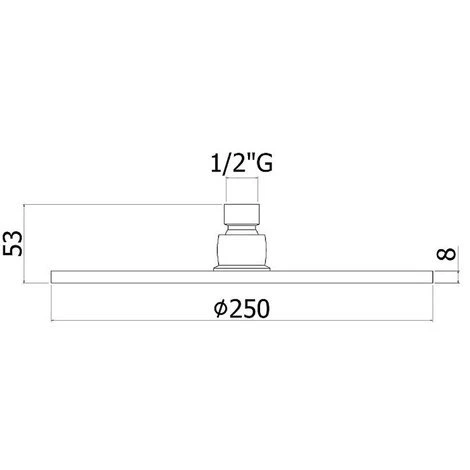 Soffione Doccia Tondo In Metallo Firmato Paffoni Diametro 250 Mm 2 Soffione Doccia Tondo In Metallo Firmato Paffoni Diametro 250 Mm - immagine 2