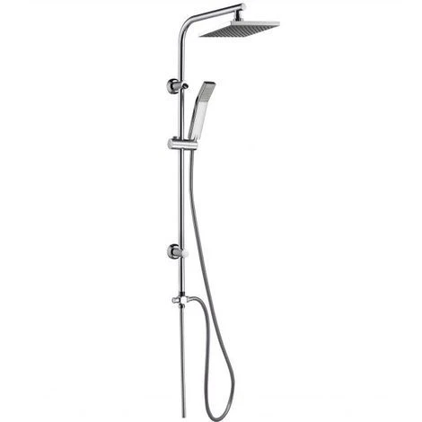 Colonna Doccia A Ponte Square Gedy Acciaio Inox Con Soffione E Doccetta G-EASY 03 1 Colonna Doccia A Ponte Square Gedy Acciaio Inox Con Soffione E Doccetta G-EASY 03