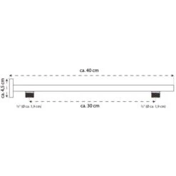 Braccio Doccia A Parete RENNES Cromato SCHÜTTE -Hansgrohe Negozio 39158892 3