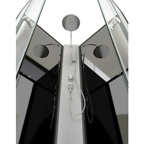 Cabina Doccia Da 1/4 Cerchio 85x85x225cm - Nebulosa 2 Cabina Doccia Da 1/4 Cerchio 85x85x225cm - Nebulosa - immagine 2