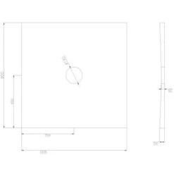 BAC Doccia Ricevitore Con Tavolo 90x90cm Screen Personalizzato Piovoso 90 Per Doccia Italiana -Hansgrohe Negozio 39652112 4