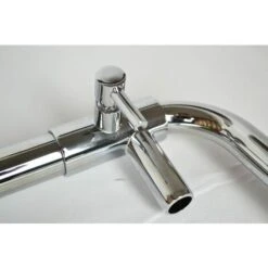 Colonna Doccia AMARCORD Con Miscelatore Meccanico, Soffione Tondo E Doccia Tonda A 3 Getti Anticalcare | Con-soffione-o-200-mm-h-2-mm | Ottone-cromato -Hansgrohe Negozio 39768324 3