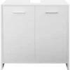 Mobile Base Lavandino Armadietto 58x60x33cm Con 2 Porte Sottolavabo Da Bagno