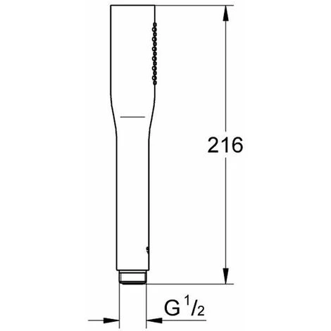 Grohe Vitalio Get Stick - Doccetta, 1 Getto, Cromo 27458000 2 Grohe Vitalio Get Stick - Doccetta, 1 Getto, Cromo 27458000 - immagine 2