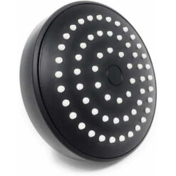 Soffione Per Doccia Da Bagno Tondo In Abs Doccetta Con Filtro Anticalcare Ad Alta Pressione Nero