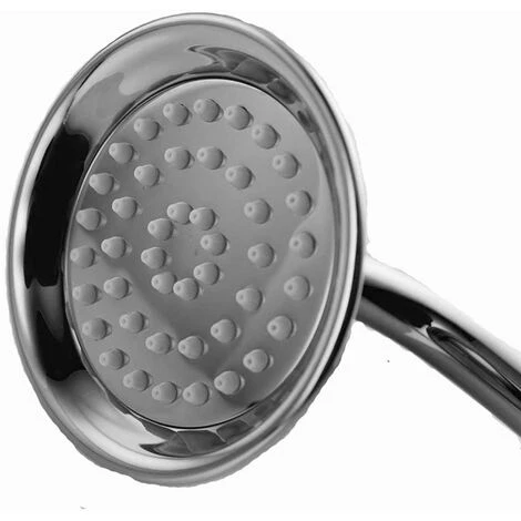 Soffione Doccia Stile Retrò In Abs Cromato Lucido Con Attacco 1/2 Pollici Telefono Doccia Vasca Con Manico Bianco 5 Soffione Doccia Stile Retrò In Abs Cromato Lucido Con Attacco 1/2 Pollici Telefono Doccia Vasca Con Manico Bianco - immagine 5