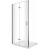 Porta Box Doccia Con Apertura A Libro Pieghevole A Soffietto Per Installazione In Nicchia H 190 Cromo Trasparente Anticalcare Misura 58-61,5