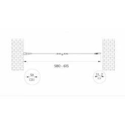 Porta Box Doccia Con Apertura A Libro Pieghevole A Soffietto Per Installazione In Nicchia H 190 Cromo Trasparente Anticalcare Misura 58-61,5 -Hansgrohe Negozio 42155017 4
