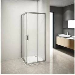 Box Doccia Angolare Con Vetro Trasparente - 80x80 Cm -Hansgrohe Negozio 42780865 4