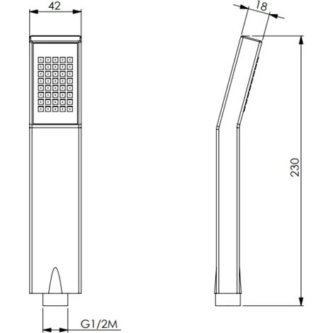 Doccia Rettangolare In ABS Cromato Paffoni ZDOC054CR Cromo 2 Doccia Rettangolare In ABS Cromato Paffoni ZDOC054CR Cromo - immagine 2