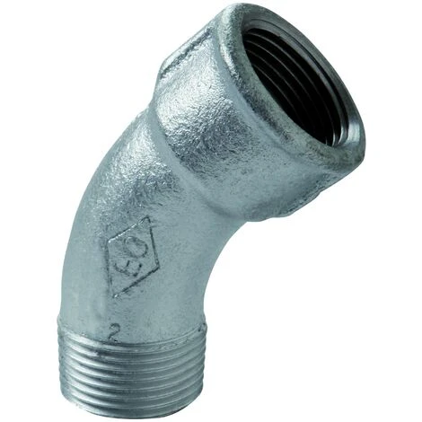 40 Curva 45° M/f ø1/2 Ghisa Zincata Eo 04005003 1 40 Curva 45° M/f ø1/2 Ghisa Zincata Eo 04005003