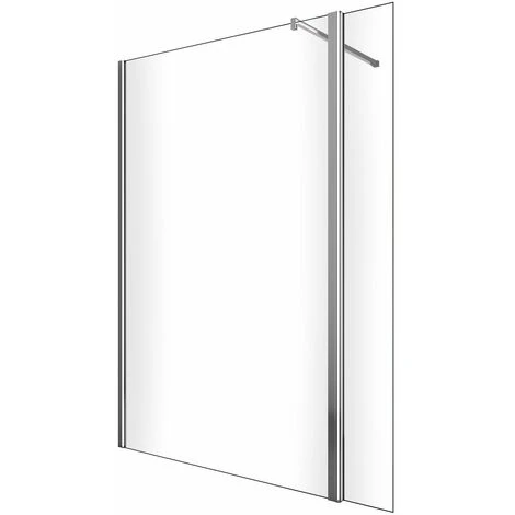 Parete Doccia Walk-in Con Antina Girevole Para Schizzi Laterale, Cristallo 8mm Trasparente H.200 Sicena Delifia Trasparente 8mm,70 + Antina 30 Cm 2 Parete Doccia Walk-in Con Antina Girevole Para Schizzi Laterale, Cristallo 8mm Trasparente H.200 Sicena Delifia Trasparente 8mm,70 + Antina 30 Cm - immagine 2