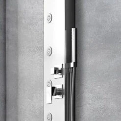 Pannello Doccia Idromassaggio In Acciaio Inox Spazzolato Modello Smeraldo -Hansgrohe Negozio 4975900 3