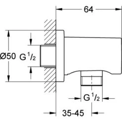 Grohe Collegamento A Parete Bend Rainshower Rainshower 27057DL0 -Hansgrohe Negozio 49865764 4
