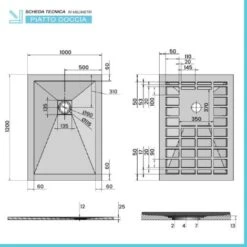 Piatto Doccia Filo Pavimento Karen 100x120 In Resina Bianco Pietra -Hansgrohe Negozio 49981191 4
