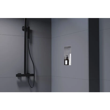 Nicchia Da Parete Senza Telaio BERNSTEIN NT203010X - 20 X 30 X 10 Cm - Colore Selezionabile Acciaio Satinato 2 Nicchia Da Parete Senza Telaio BERNSTEIN NT203010X - 20 X 30 X 10 Cm - Colore Selezionabile Acciaio Satinato - immagine 2