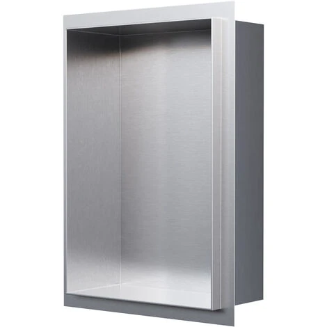 Nicchia Da Parete Senza Telaio BERNSTEIN NT203010X - 20 X 30 X 10 Cm - Colore Selezionabile Acciaio Satinato 3 Nicchia Da Parete Senza Telaio BERNSTEIN NT203010X - 20 X 30 X 10 Cm - Colore Selezionabile Acciaio Satinato - immagine 3