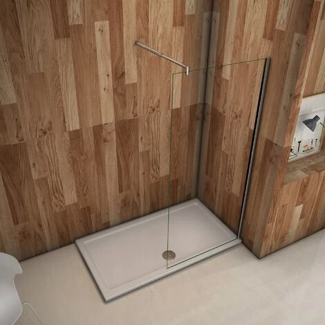 Walk In Parete Doccia Vetro Temperato Anticalcare 8mm Barra Stabilizzatrice Regolabile 70-120cm 50x200cm 2 Walk In Parete Doccia Vetro Temperato Anticalcare 8mm Barra Stabilizzatrice Regolabile 70-120cm 50x200cm - immagine 2