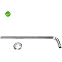 BRACCIO DOCCIA TONDO AMBRA 1/2 X 35 CM OTTONE CROMATO