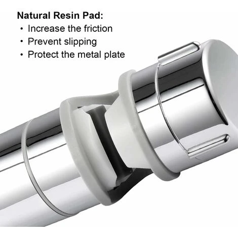 Supporto Per Soffione Doccia Con Staffa Sostituibile Per Doccetta LangRay 19-25 Mm Di Diametro Regolabile In ABS Cromato 【2019 Nuovo Aggiornamento Del Design】 5 Supporto Per Soffione Doccia Con Staffa Sostituibile Per Doccetta LangRay 19-25 Mm Di Diametro Regolabile In ABS Cromato 【2019 Nuovo Aggiornamento Del Design】 - immagine 5