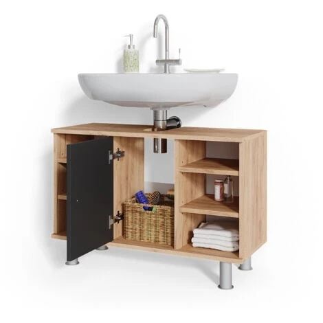 Mobile Lavabo „Fynn Goldkraft/antracite Vicco 4 Mobile Lavabo „Fynn Goldkraft/antracite Vicco - immagine 4