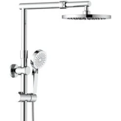 Colonna Doccia Cromata Con Braccio E Asta Estensibili - Serie Madeira -Hansgrohe Negozio 52493659 3