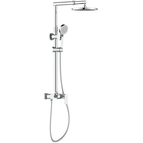 Colonna Doccia Cromata Con Braccio E Asta Estensibili - Serie Flores 1 Colonna Doccia Cromata Con Braccio E Asta Estensibili - Serie Flores