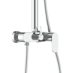 Colonna Doccia Cromata Con Braccio E Asta Estensibili - Serie Flores 7 Colonna Doccia Cromata Con Braccio E Asta Estensibili - Serie Flores -Hansgrohe Negozio 52493660 3