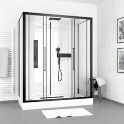 Cabina Doccia Rettangolare 160x85x215 Cm - Fabbrica 2 Xxl