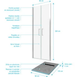 Pacchetto A Parete Doccia Da 80x200 Cm + Vassoio Doccia Con Piastrelle 80x120 Sovrapposizione 8 Pacchetto A Parete Doccia Da 80x200 Cm + Vassoio Doccia Con Piastrelle 80x120 Sovrapposizione -Hansgrohe Negozio 52871303 4