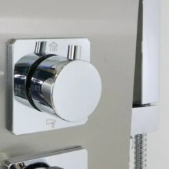 Colonna Doccia Jungle 4 Funzioni Acciaio Spazzolato Anticalcare Getto A Cascata -Hansgrohe Negozio 52881796 5