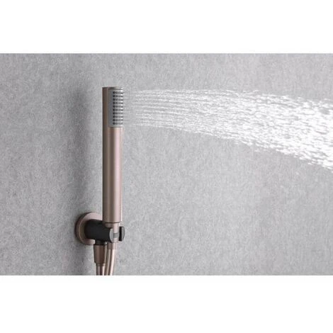 Linea Imex GPD038/GC Set Doccia Incasso Grigio Opaco E Champagne 3 Linea Imex GPD038/GC Set Doccia Incasso Grigio Opaco E Champagne - immagine 3