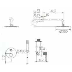 Linea Imex GPD038/GC Set Doccia Incasso Grigio Opaco E Champagne 9 Linea Imex GPD038/GC Set Doccia Incasso Grigio Opaco E Champagne -Hansgrohe Negozio 53286125 5