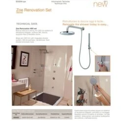 Braccio Doccia Con Soffione E Doccetta Zoe Renovation Bossini Cromo -Hansgrohe Negozio 53805774 3