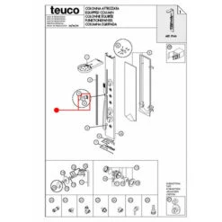 Ricambio Supporto Doccia Saliscendi P546 Teuco 81002819020 -Hansgrohe Negozio 54036742 3