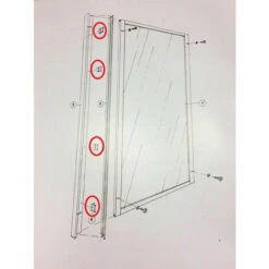 Ricambio Blocchetto Ancoraggio Profilo Cesana Serie 680 9801055233 -Hansgrohe Negozio 54043721 3