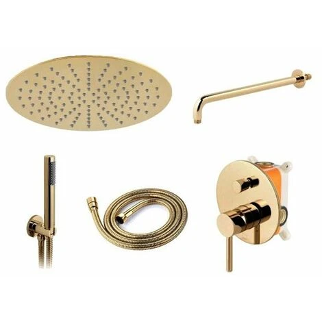 SET DOCCIA DA INCASSO REA LUNGO L. GOLD + BOX 2 SET DOCCIA DA INCASSO REA LUNGO L. GOLD + BOX - immagine 2