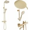 SET DOCCIA CON TERMOSTATATO LUNGO GOLD