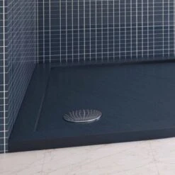Piatto Doccia Bordato Antracite Effetto Pietra In Acrilico Mod. Flower 80x80x4 Cm Semicircolare -Hansgrohe Negozio 5455842 4