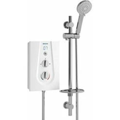 JOYT395 W, 9,5 KW, Bristan Joy-Doccia Elettrica Termostatica 3, Colore: Bianco