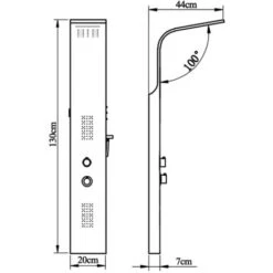 Pannello Doccia In Acciaio Inossidabile Curvo VidaXL 7 Pannello Doccia In Acciaio Inossidabile Curvo VidaXL -Hansgrohe Negozio 5756886 3