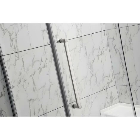 Parete Doccia Angolare Con Piatto Della Doccia E Seduta L122 X L81 X H190 Cm - DELIA 2 Parete Doccia Angolare Con Piatto Della Doccia E Seduta L122 X L81 X H190 Cm - DELIA - immagine 2