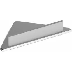 Keuco Edition 400 - Mensola Ad Angolo Con Tergivetri, Color Argento/bianco 11557170100