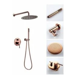 SET DOCCIA DA INCASSO REA LUNGO ROSE GOLD + BOX -Hansgrohe Negozio 62839385 4