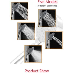 Doccia, Doccetta Idromassaggio Anticalcare Con 5 Getti 6 Doccia, Doccetta Idromassaggio Anticalcare Con 5 Getti -Hansgrohe Negozio 6360450 3