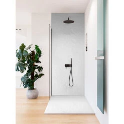 Piatto Doccia A Canale 100 X 80 Cm In Resina Finitura Ardesia - Bianco -Hansgrohe Negozio 63923156 4
