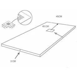 Piatto Doccia In Marmoresina Extra Piatto ALLSTONE - Tutte Le Taglie - 6 Colori - Valvola E Griglia Regalo - Bianco (Ral. 9003) 70X70 CM -Hansgrohe Negozio 64401801 3