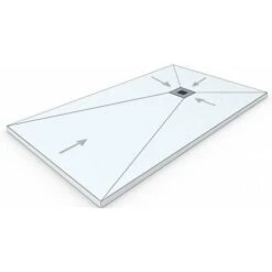 Piatto Doccia In Marmoresina Extra Piatto ALLSTONE - Tutte Le Taglie - 6 Colori - Valvola E Griglia Regalo - Bianco (Ral. 9003) 70X70 CM -Hansgrohe Negozio 64401801 4