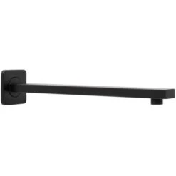 Soffione Doccia Quadrato 25x25 Cm Con Braccio 33 Cm In Acciaio Nero Opaco -Hansgrohe Negozio 64694899 3