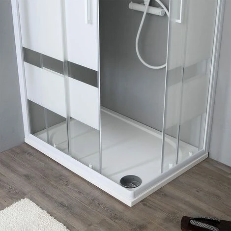 BOX DOCCIA 70X100 CRISTALLO SERIGRAFIA PREZZO ECONOMICO VENERE 3 BOX DOCCIA 70X100 CRISTALLO SERIGRAFIA PREZZO ECONOMICO VENERE - immagine 3